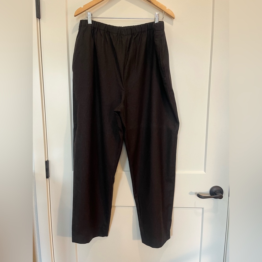 Eskandar Neiman Marcus wool &cashmere blend pull on Lagenlook Minimalist pants